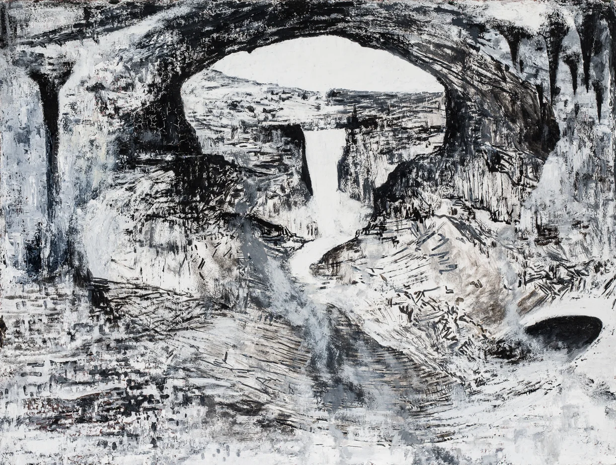 WHITE DREAM, oil on canvas, 31.5 x 42"