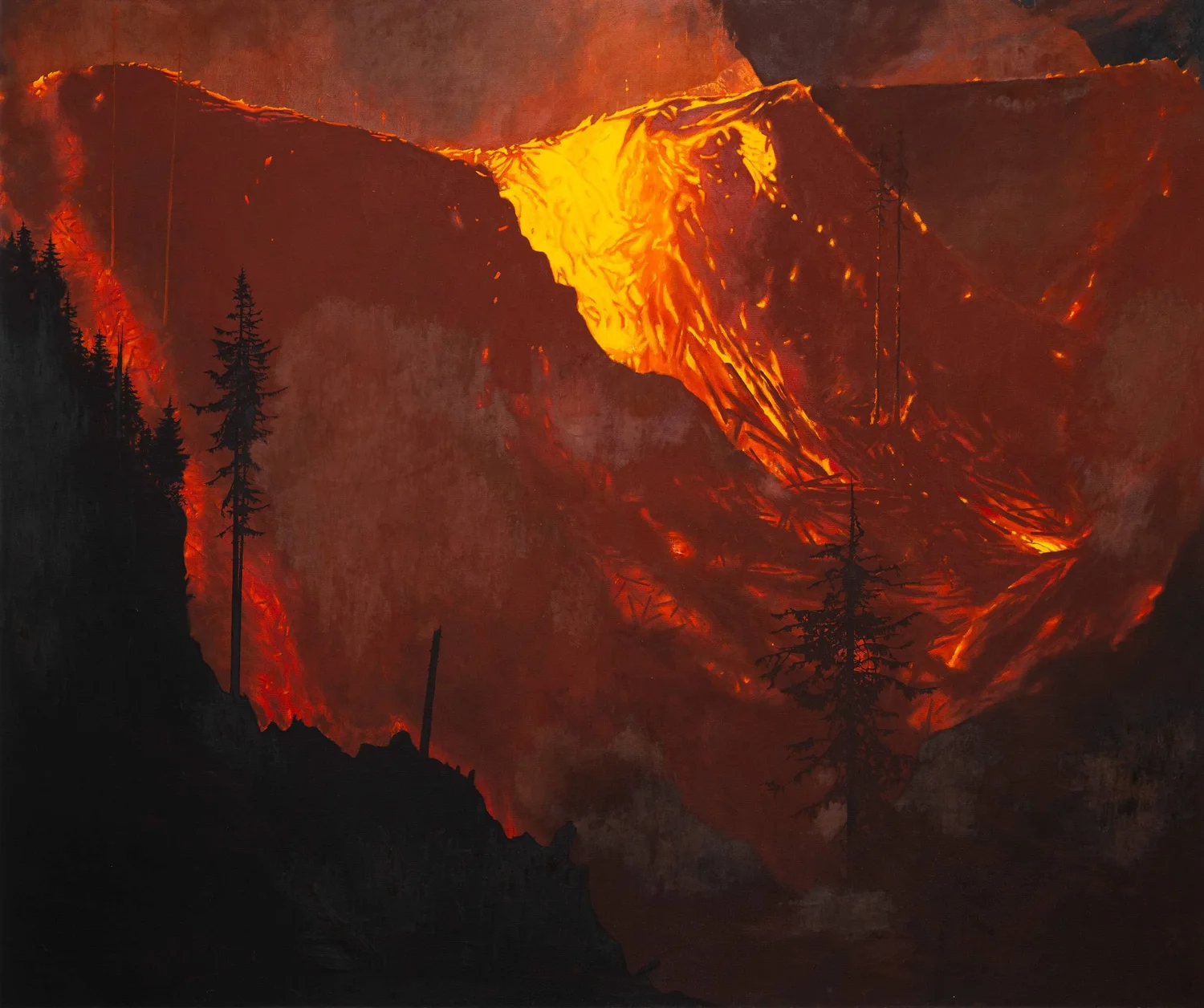 RITES, oil on canvas, 70.5 x 84"