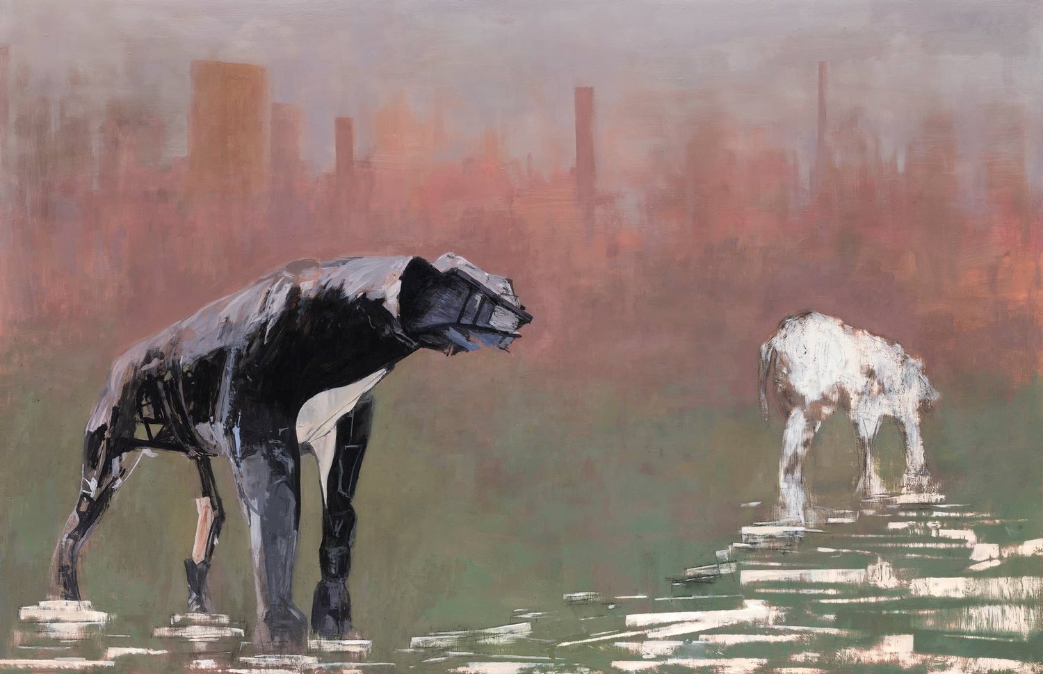 THUNDERBEAST, oil on panel, 22 x 34"
