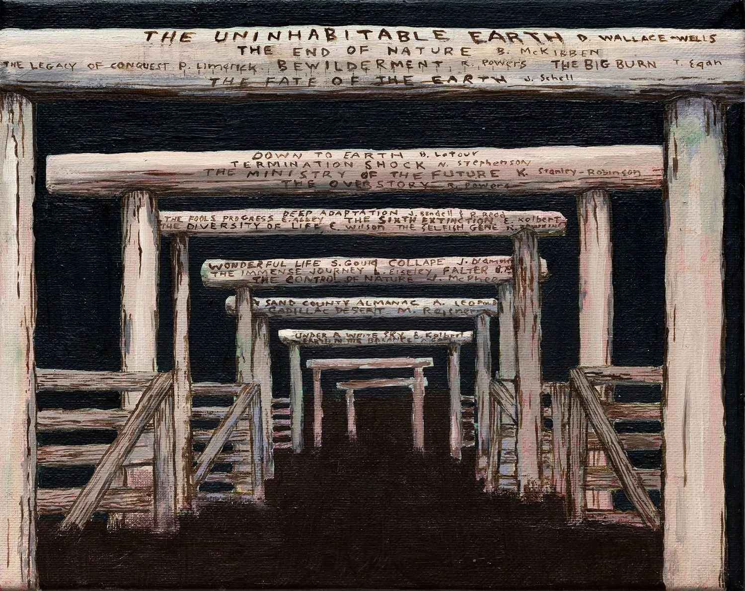GATES, oil on canvas, 8 x 10"
