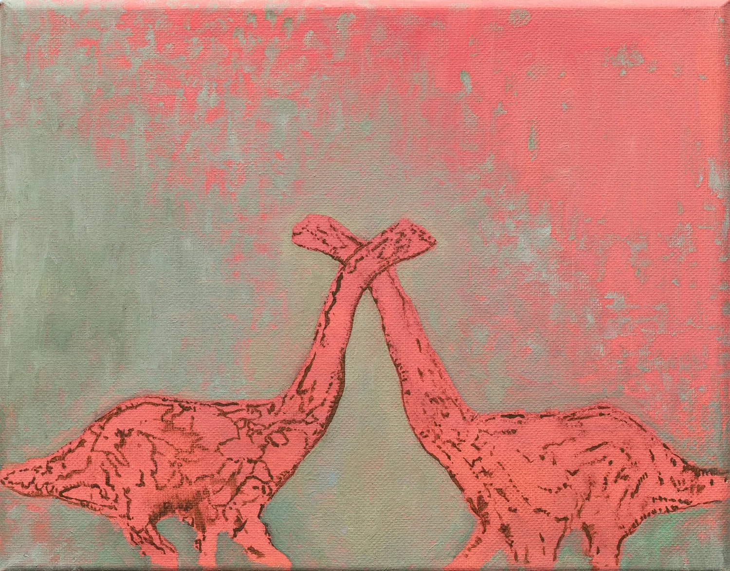 TWO, oil on canvas, 8 x 10"