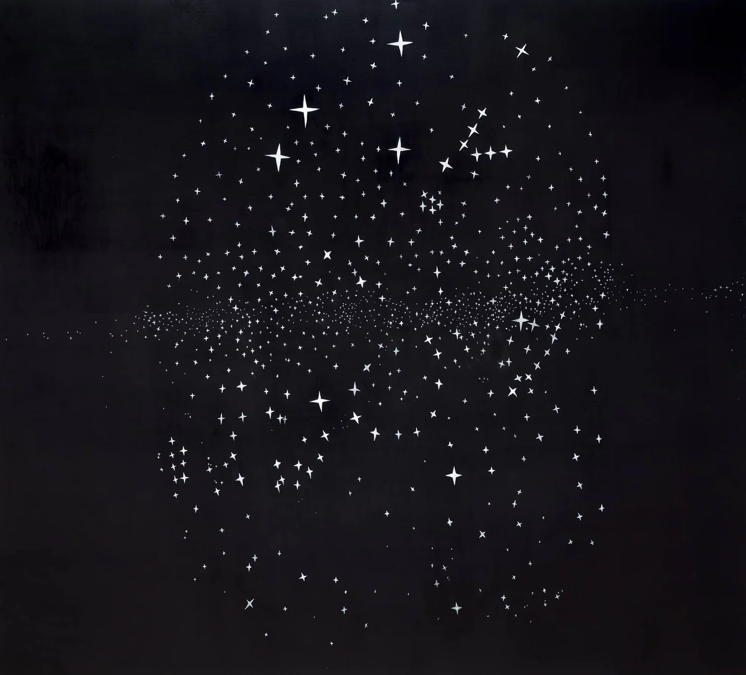 STAR MAP, oil on panel, 60 x 54"