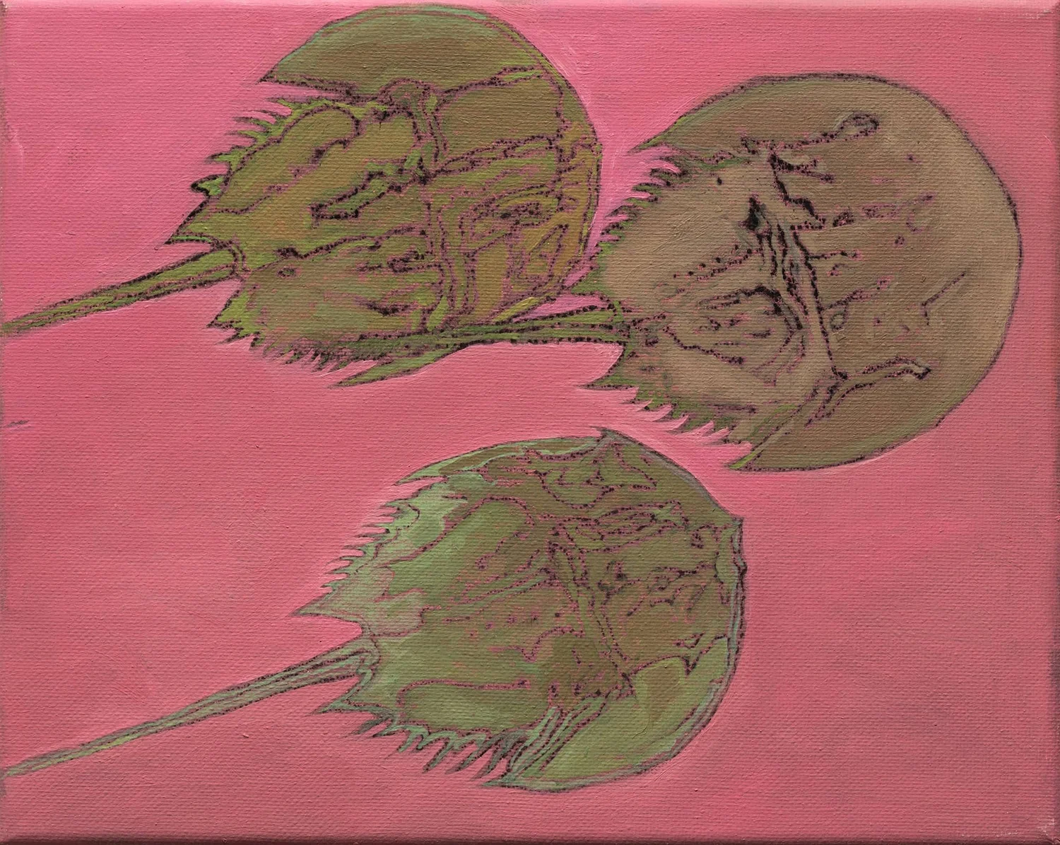THREE, oil on canvas, 8 x 10"