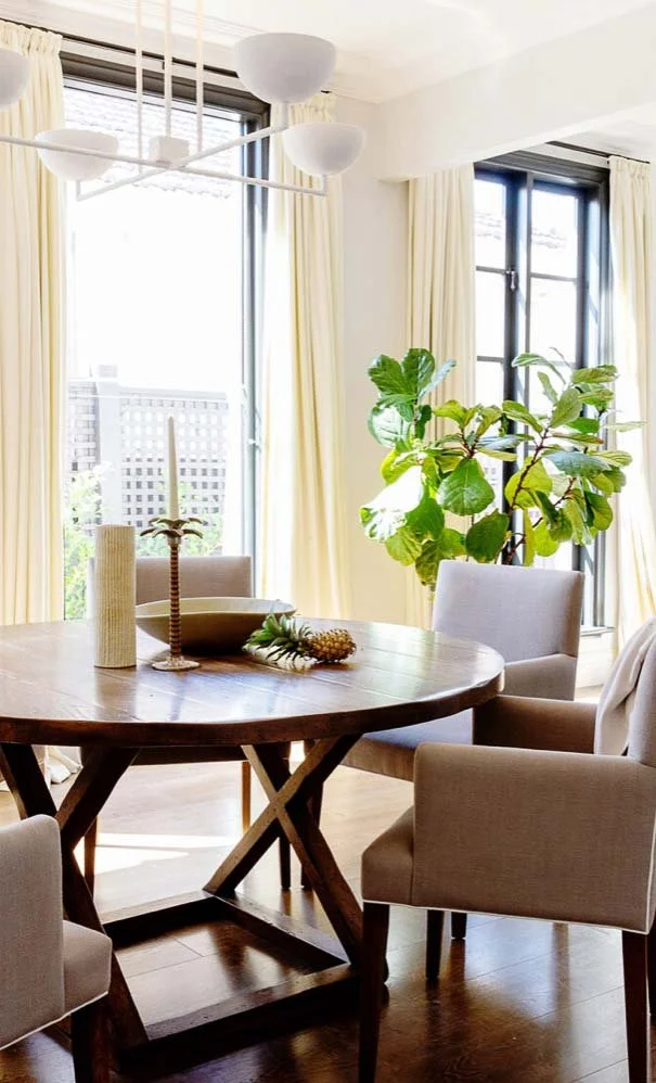 Linen curtains by Nicholls Interiors