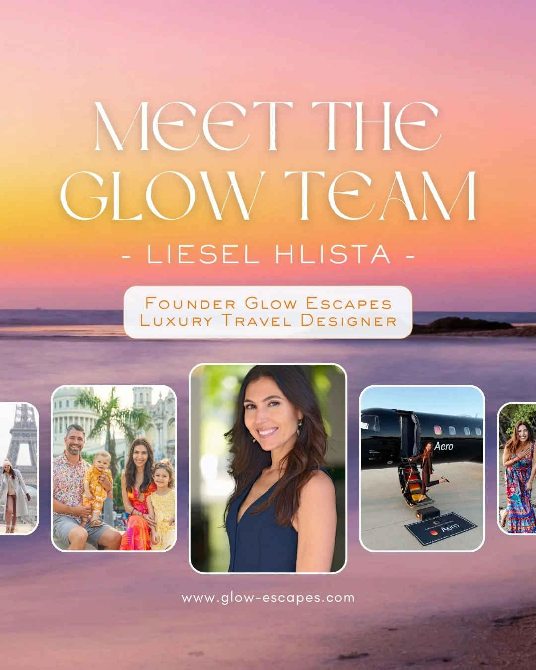 Introducing Glow Escapes Founder &amp; Travel Designer, Liesel Hlista ✨

#glowescapes #traveldesigner #luxurytravel #worldtraveler #travel