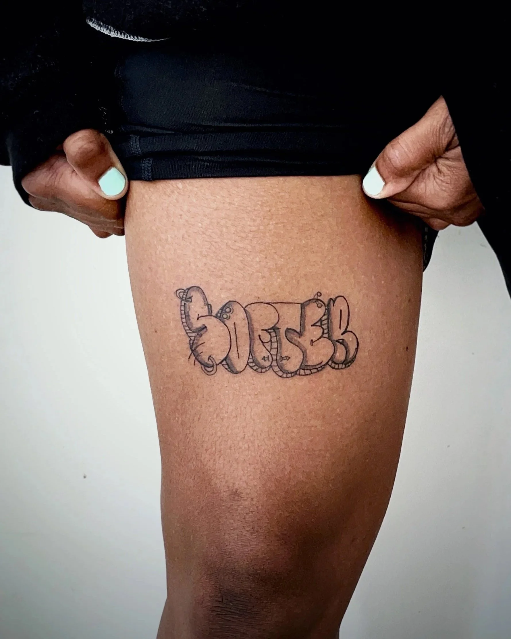 graffiti tattoo, lettering tattoo