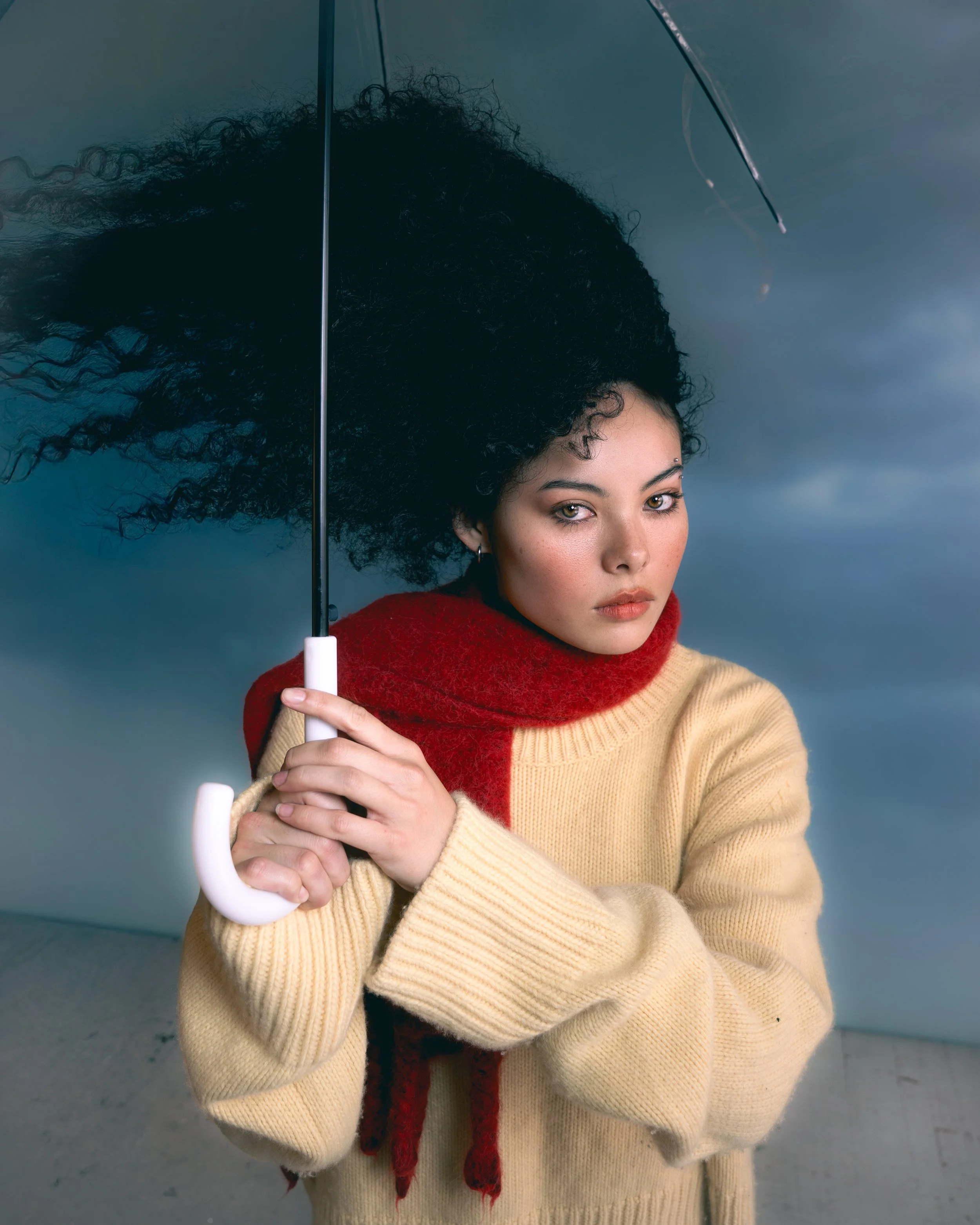 "Caught in the Rain" shot by Hannah Zimmerman for Vanguard Magazine