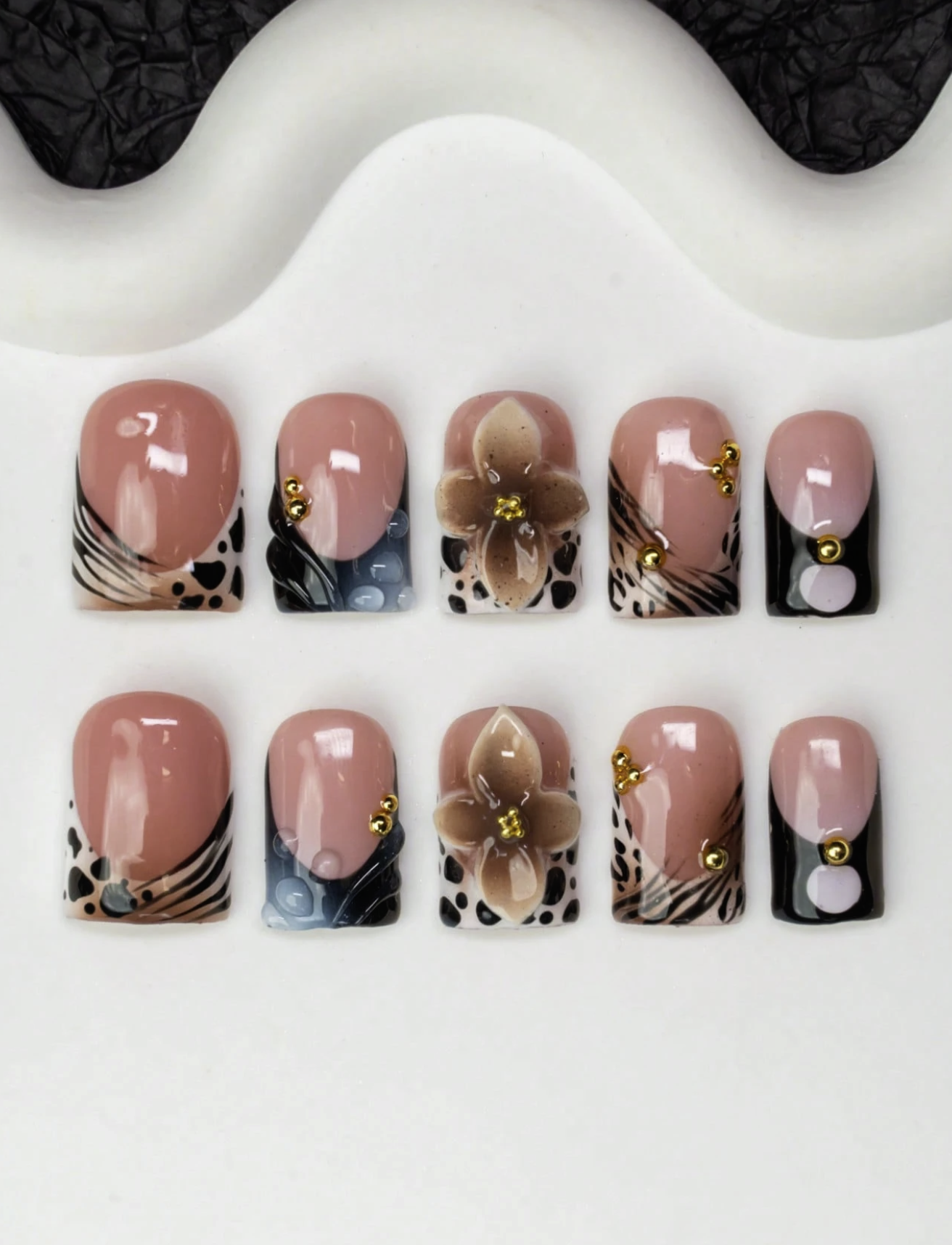 Leopard & Zebra French Tip