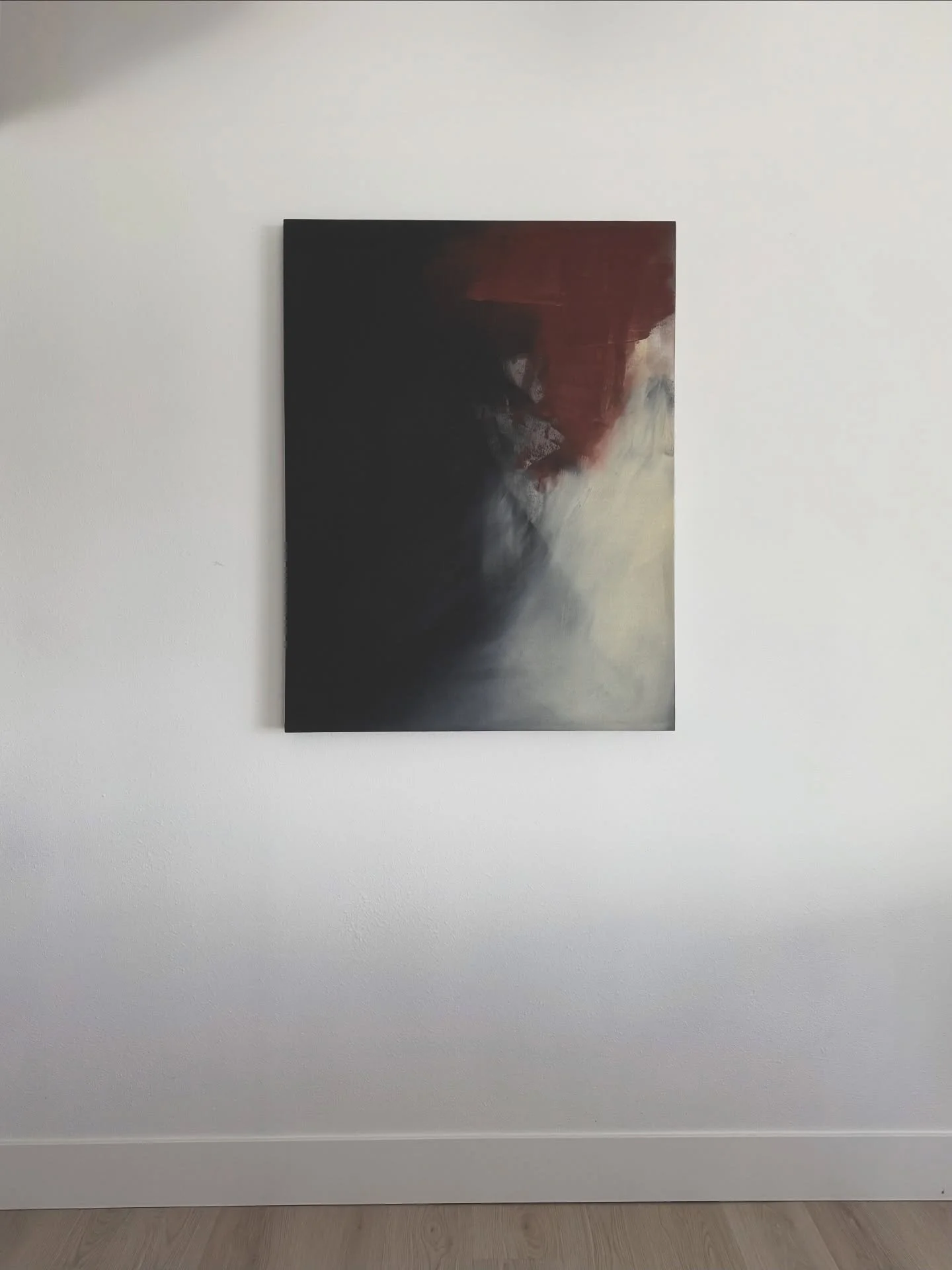 SOLD COMMISSION. 44&rdquo;x34&rdquo;x2.5 acrylic on raw canvas. Open to smaller custom work for new collectors. Booking commissions for early February. DM for inquiries and pricing.