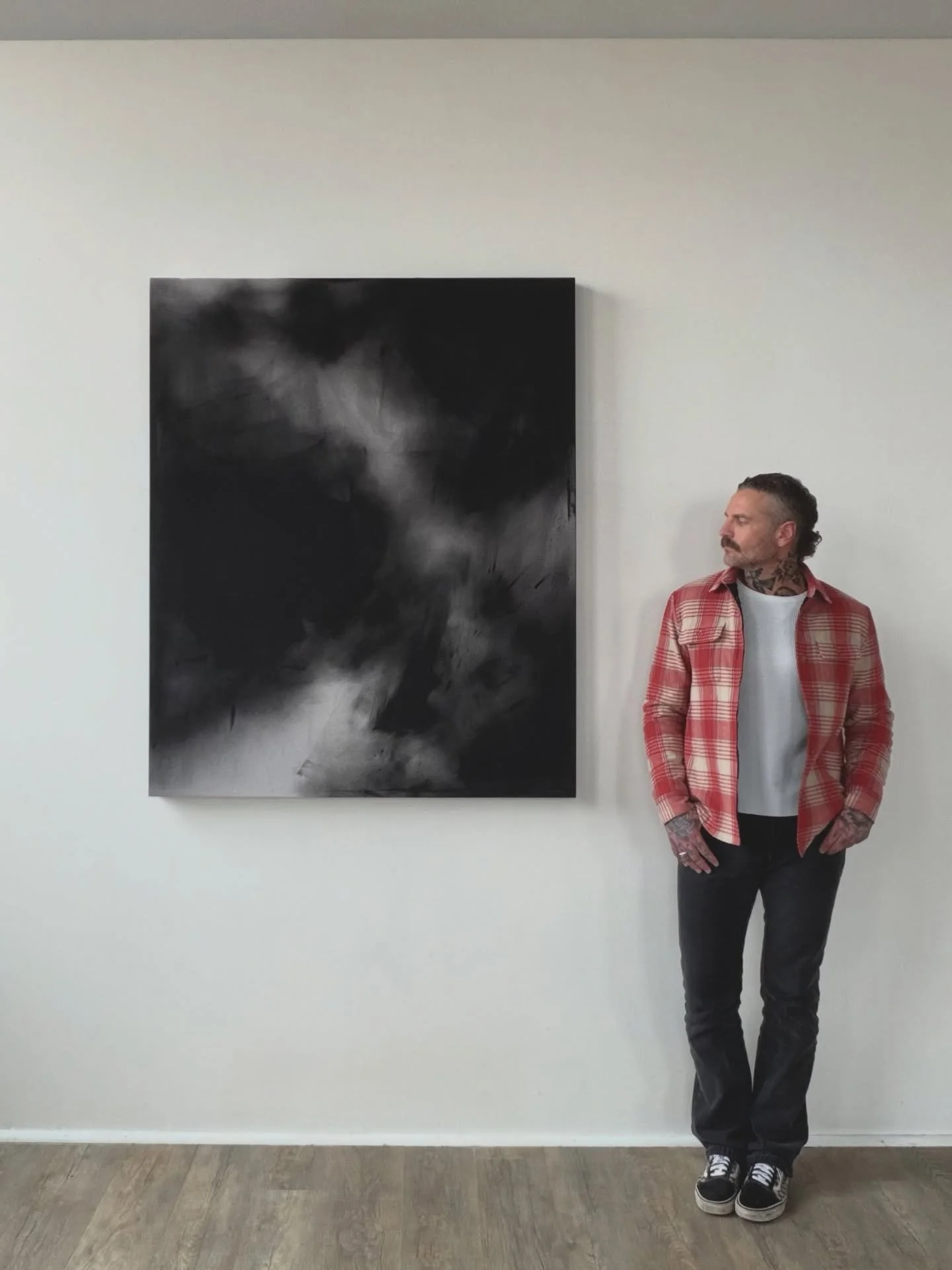 SOLD. 56&rdquo;x46&rdquo;x2.5&rdquo; acrylic on raw canvas. Commission availability starting in April. DM for details.