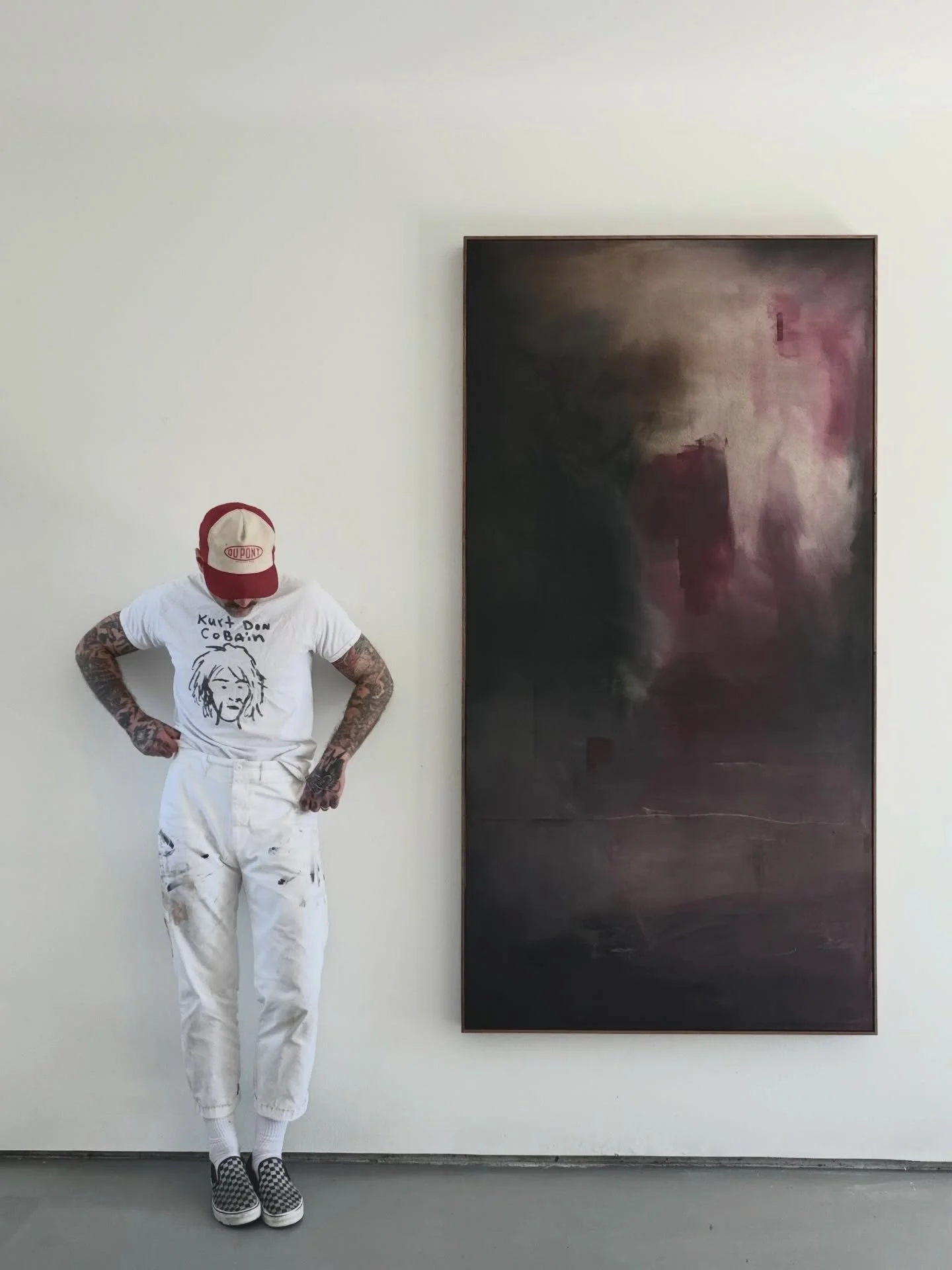 SOLD COMMISSION. 82&rdquo;x42&rdquo;x2.5&rdquo; acrylic on raw canvas. Stained solid white oak floating frame. Books open for late April. Reach out via DM or my website www.jasongillihan.com for pricing and availability details!