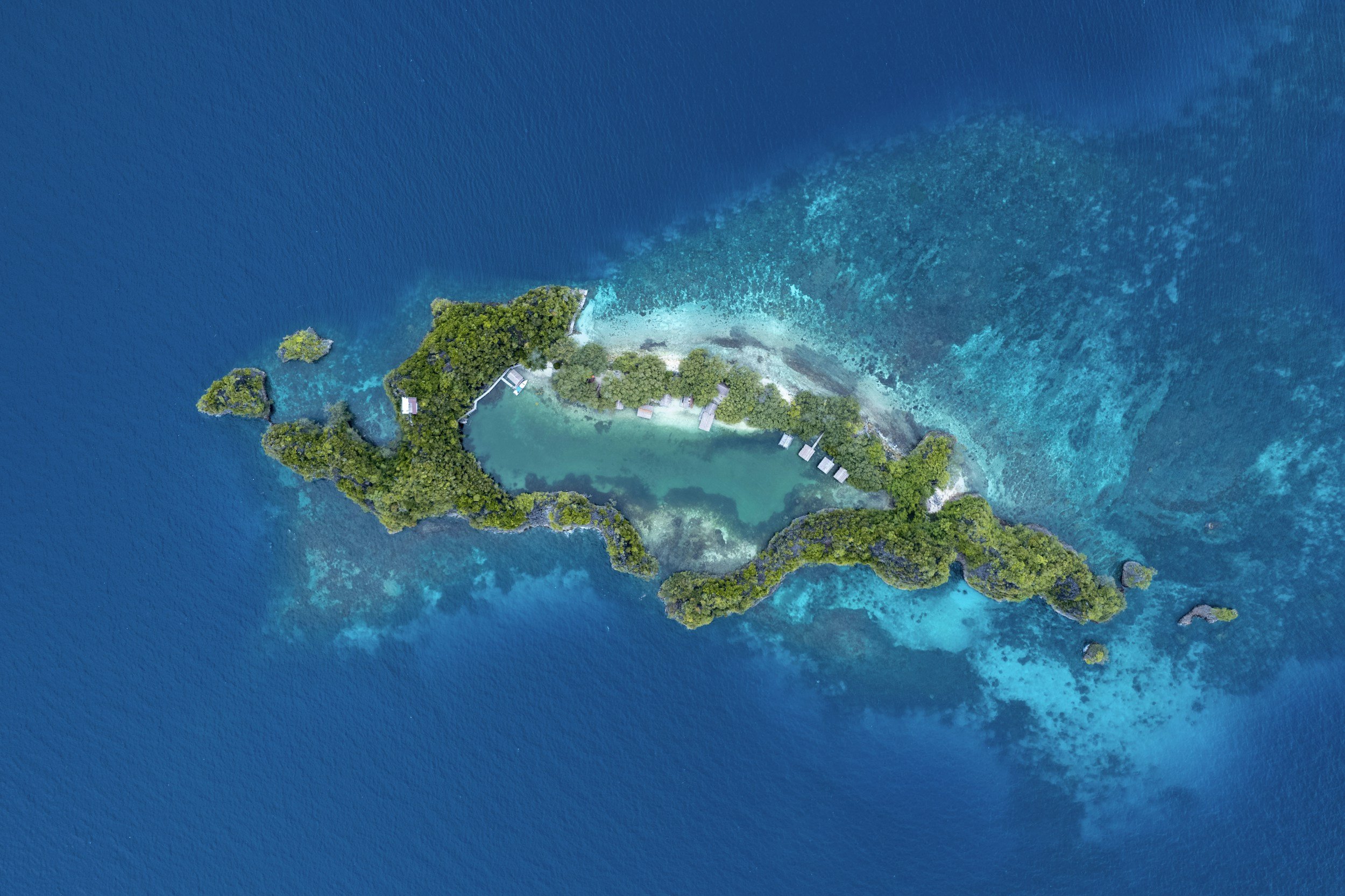 Ariel view of the Cayman Islands