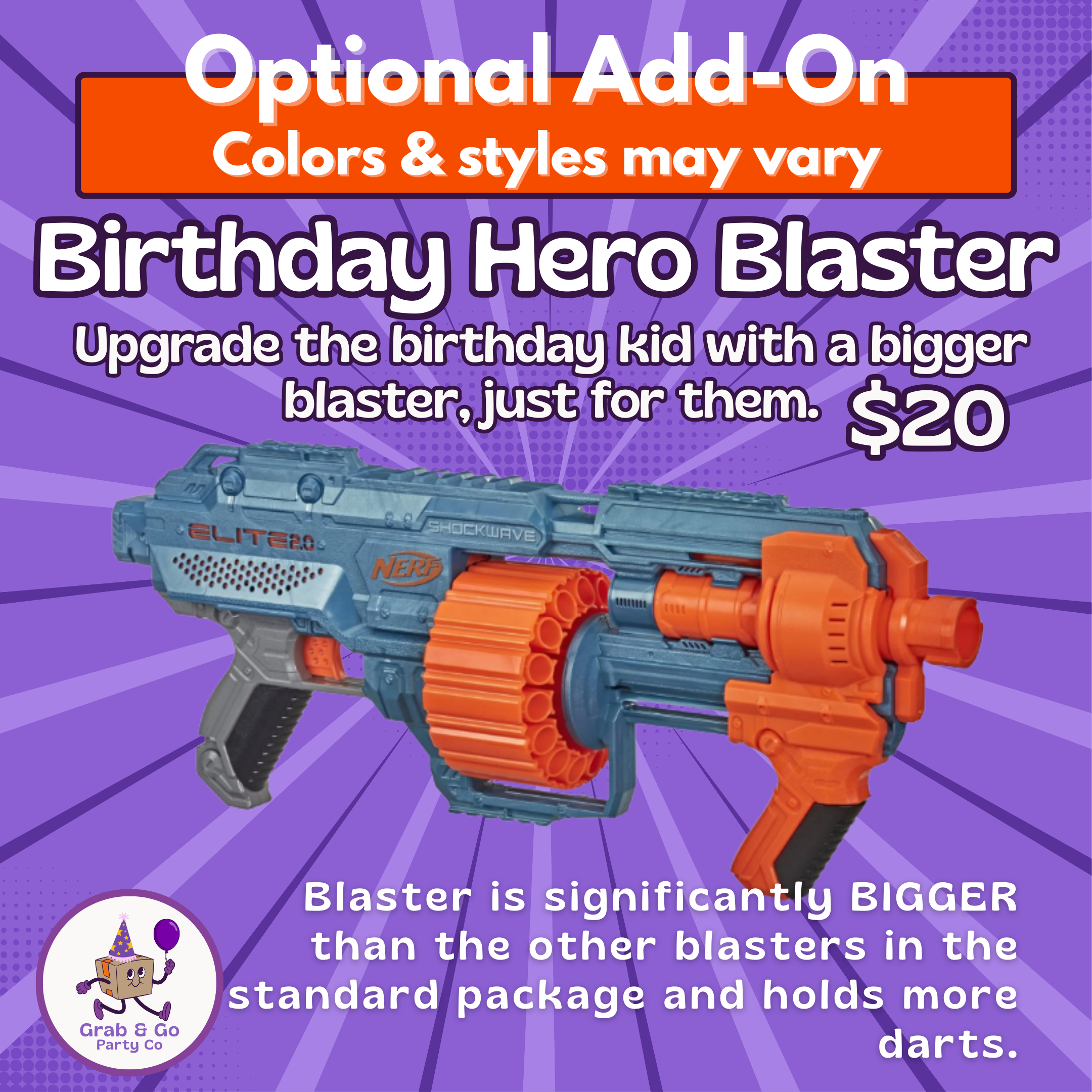 Birthday Kid Blaster Upgrade
