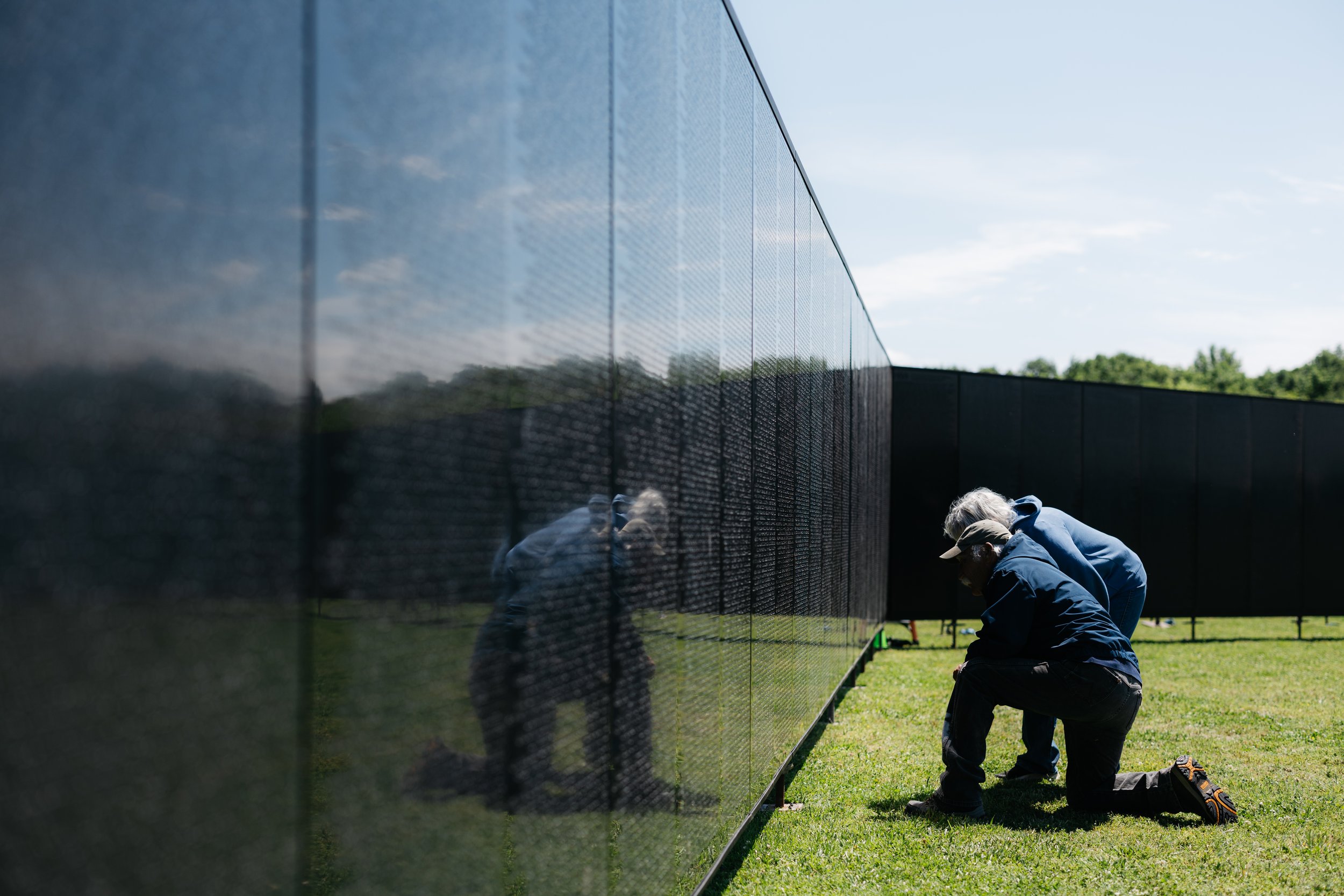 He came to the wall looking for the men he left behind