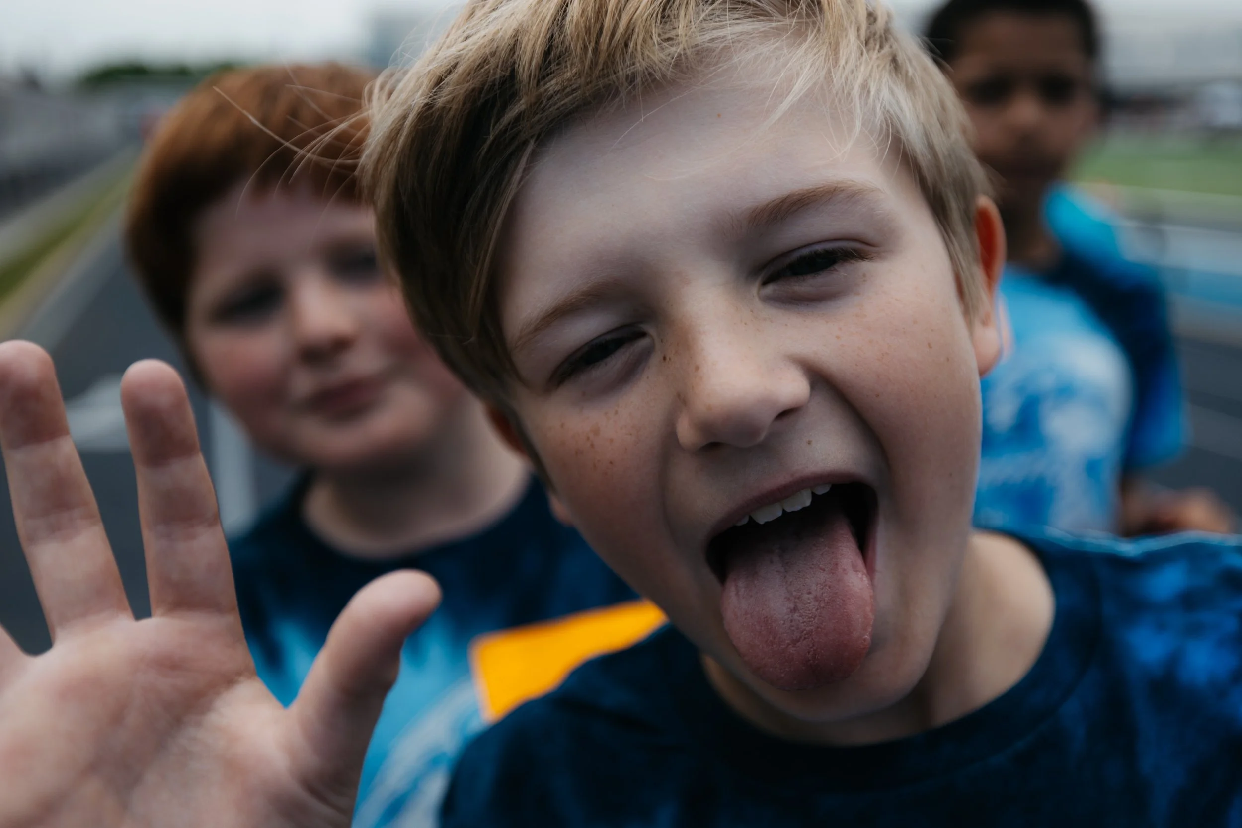 A dynamic display at the annual Track and Field Day