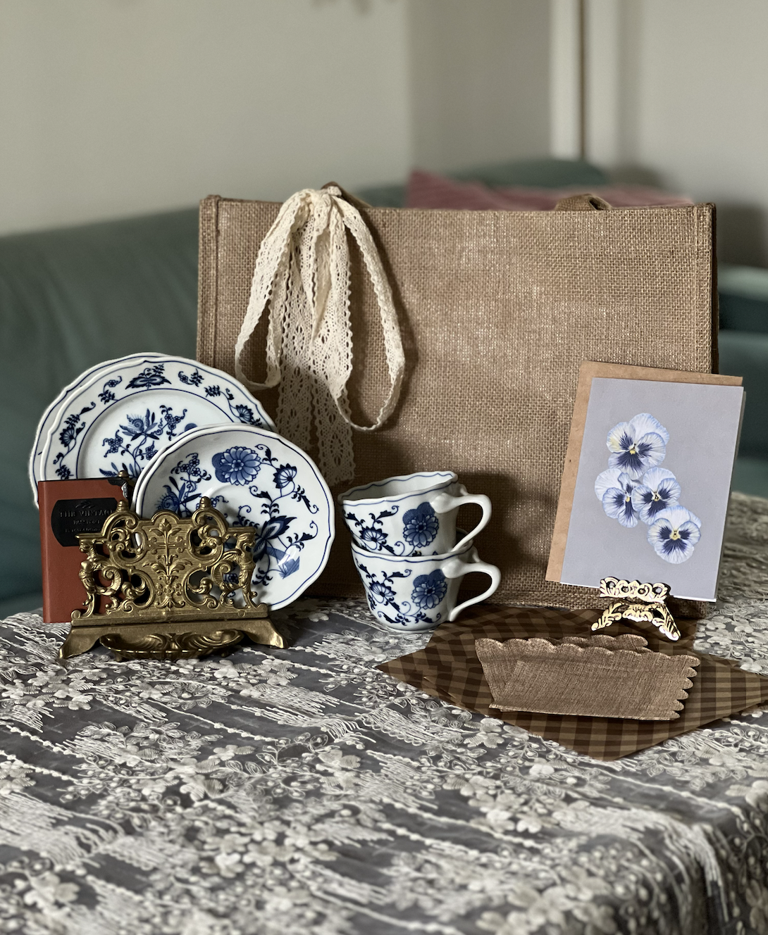 Curated Tea Service for Two | Blue Reverie Collection