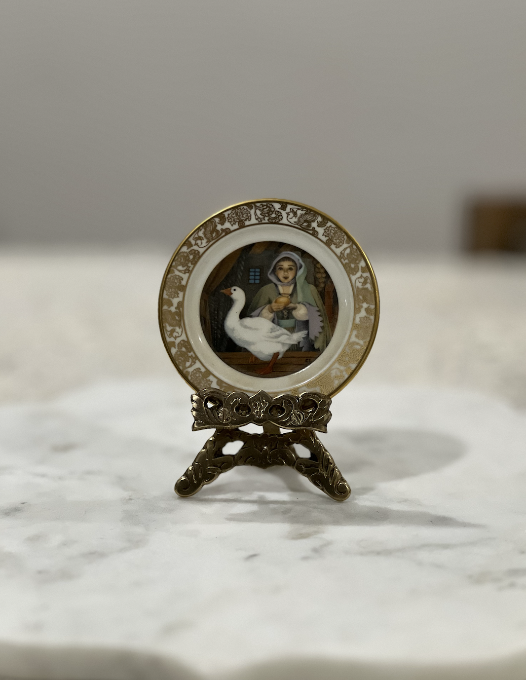 Franklin Porcelain "The Best Loved Fairy Tales" Mini Plates, Carol Lawson Signature Edition