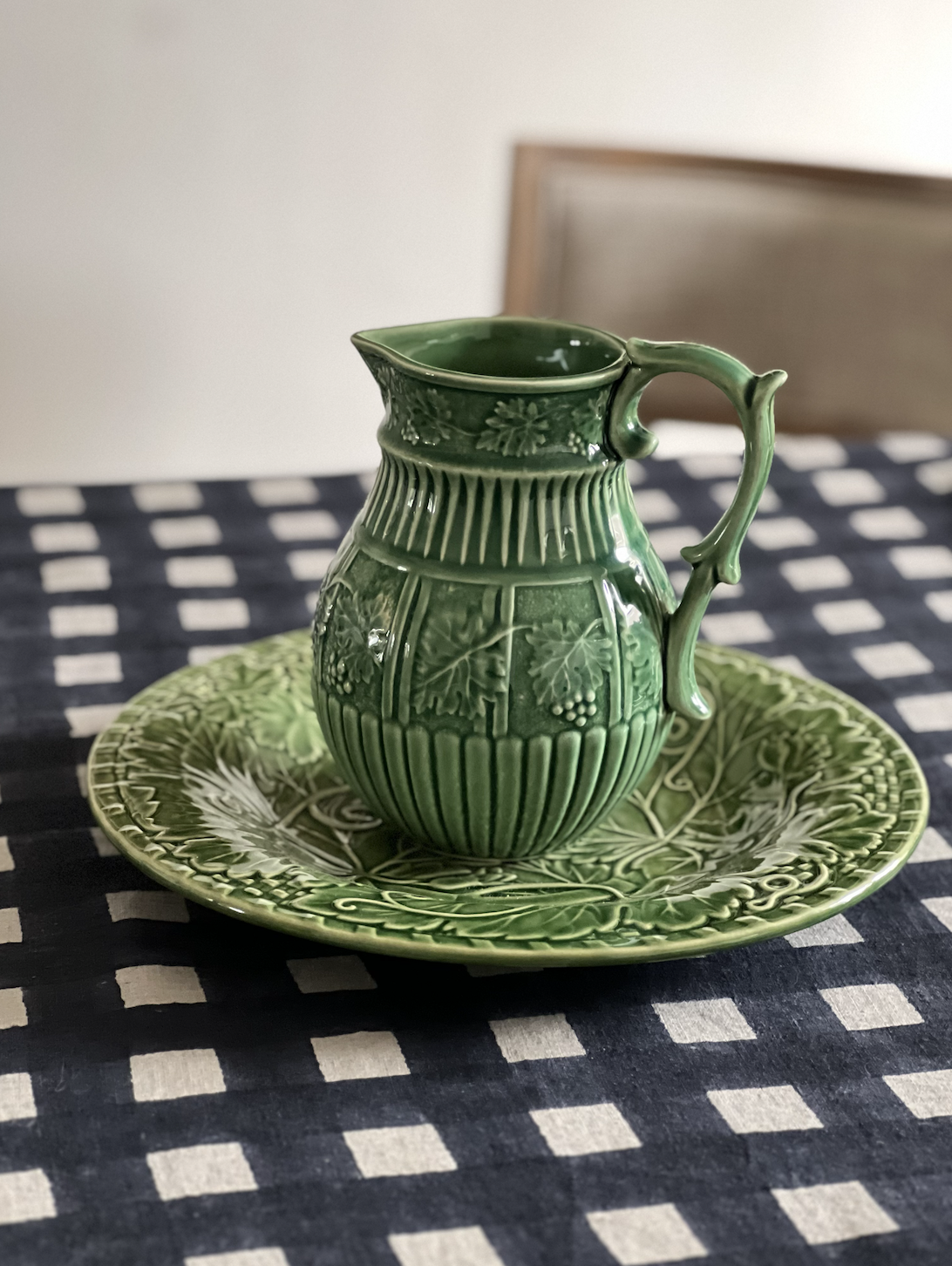 Bordallo Grape Vine Pitcher and Serving Plate.png (Copy)