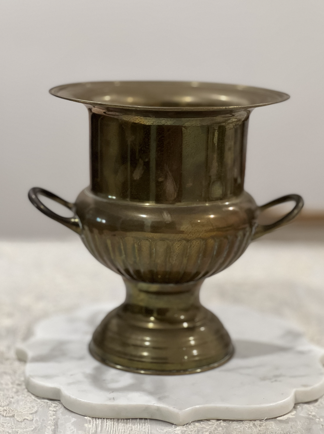 Vintage Brass Urn Champagne & Ice Bucket