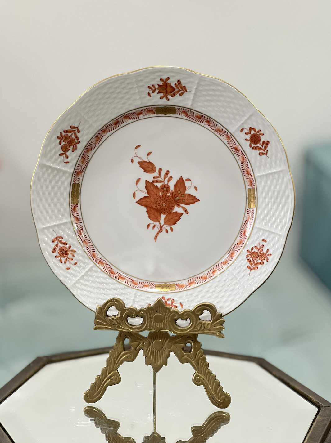 Herend Hand-Painted Porcelain Plates & Saucers