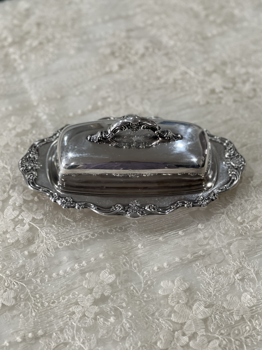 Gorham Silverplate Covered Butter Dish