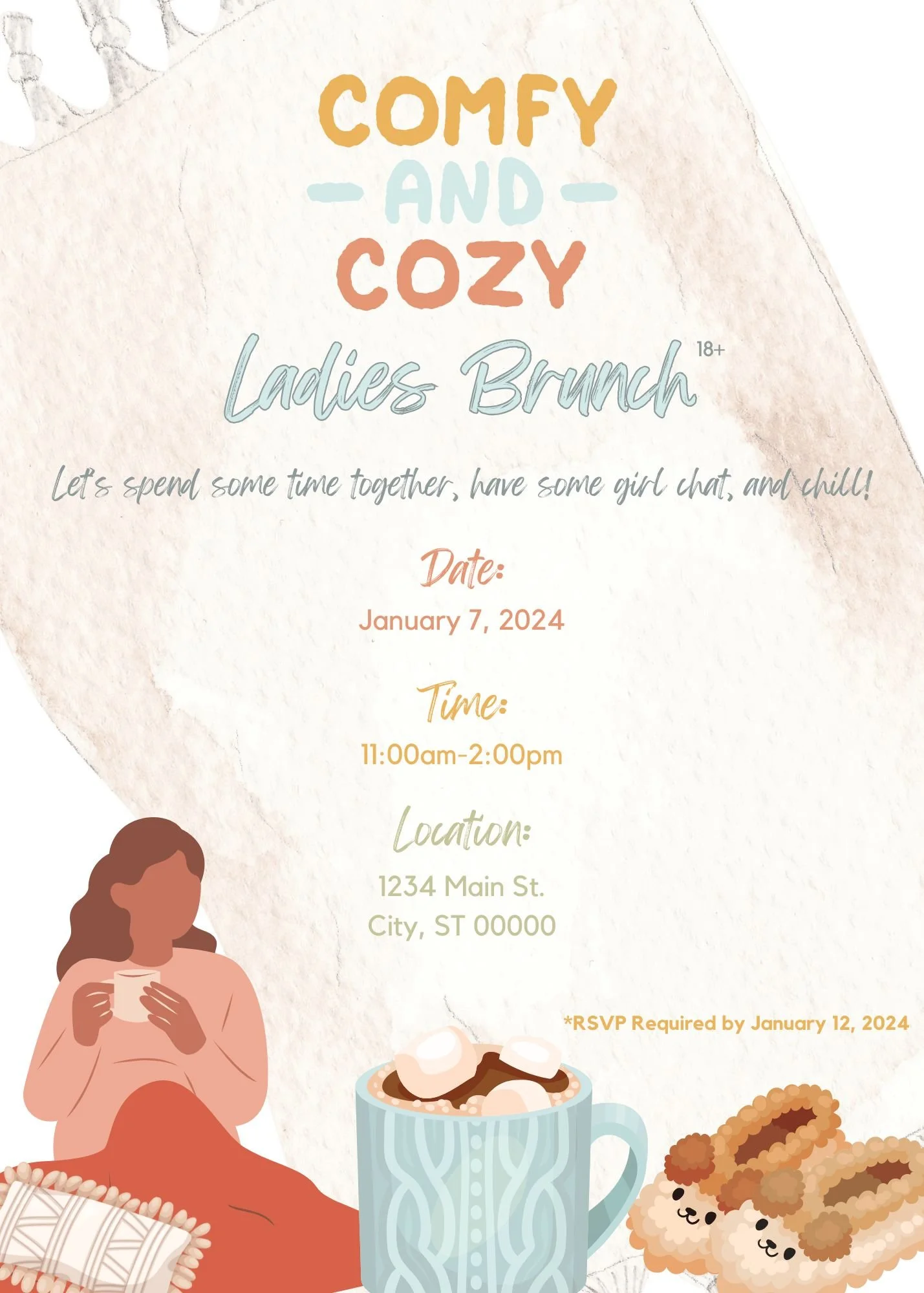 Ladies Brunch - Cozy Comfy - Invite.jpg