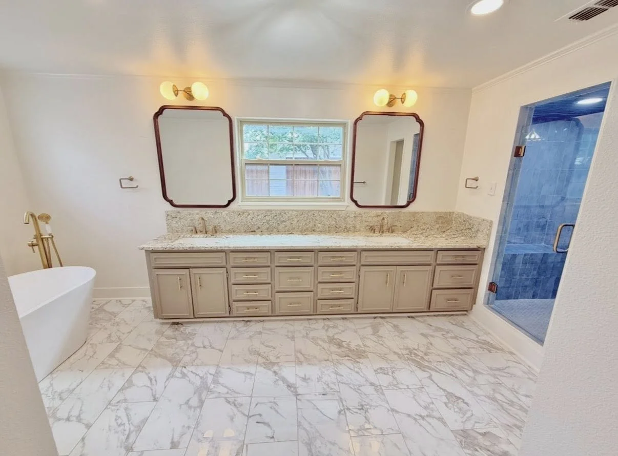 After photo of a bathroom renovation