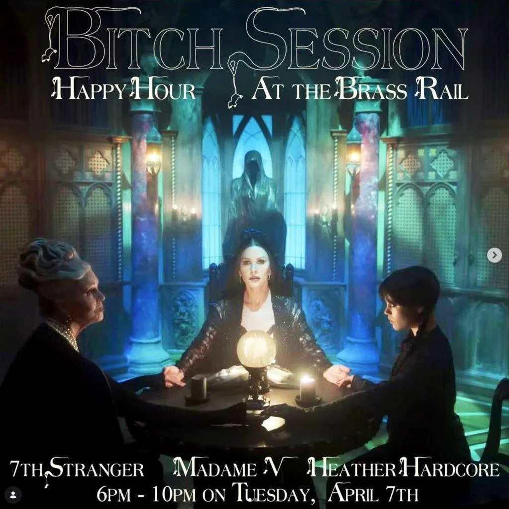 Tonight in San Diego

Bitch Session Happy Hour
The Brass Rail
6pm-10pm

3796 Fifth Ave, San Diego, CA 92103

More dark events at daarkly.com

#sandiego #goth #darkwave #industrial #postpunk