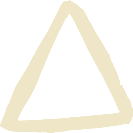 Simple drawing of an upside-down triangle on a black background.