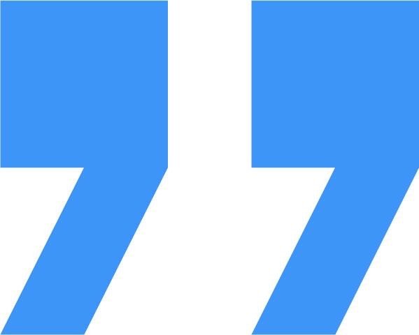Close-up of a logo or symbol with blue and black colors.