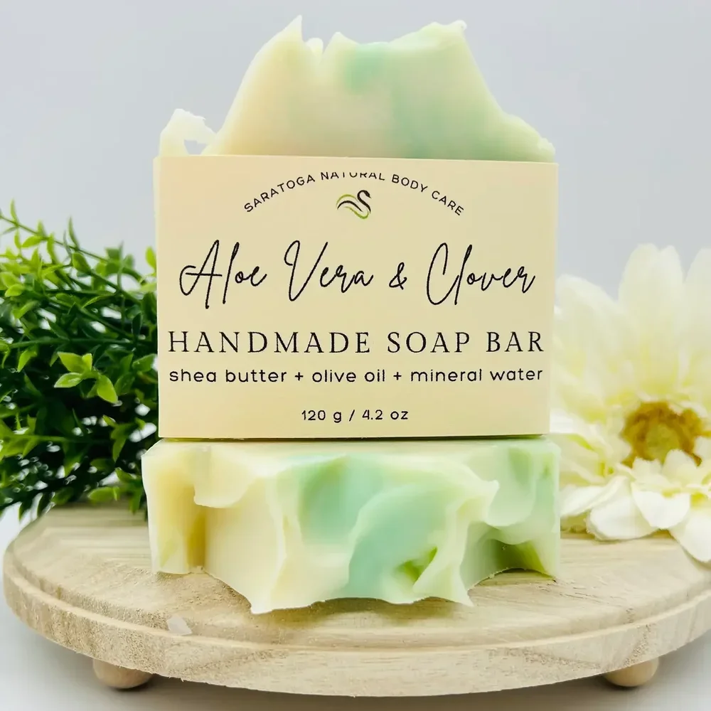 Handmade Soap Bar (Aloe Vera Clover)