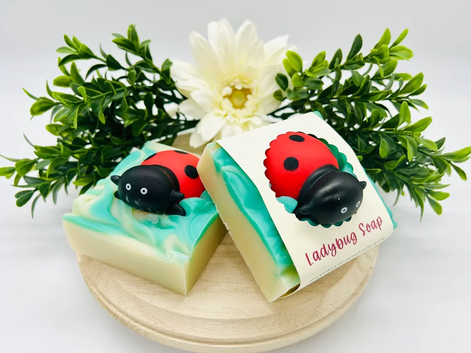 Handmade Soap Bar For Kids (Ladybug)