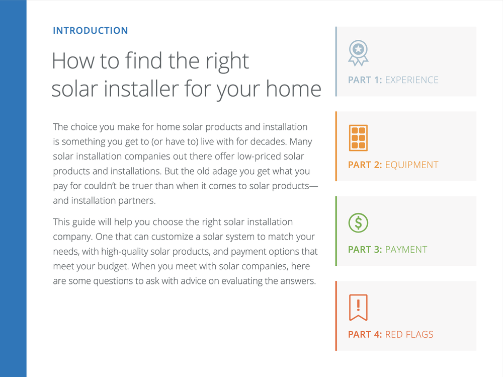 SunPower installation eBook page
