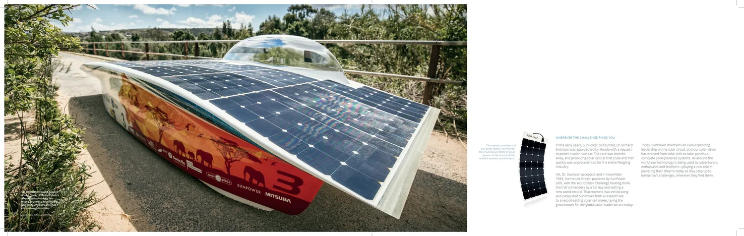 SunPower dealer look book spread