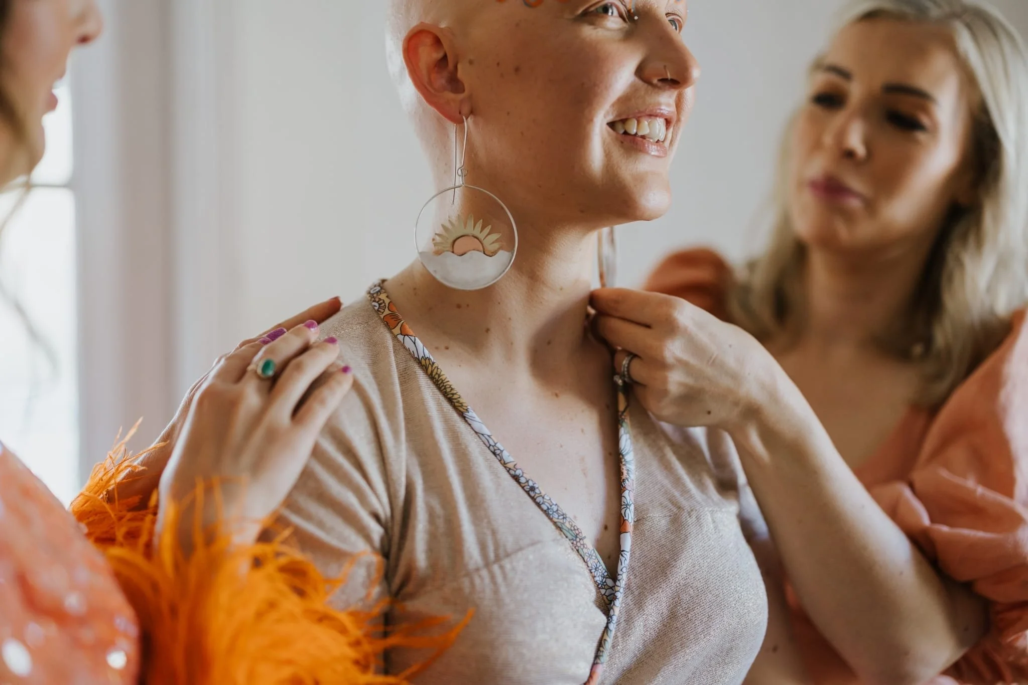 Wedding earrings for Lu.