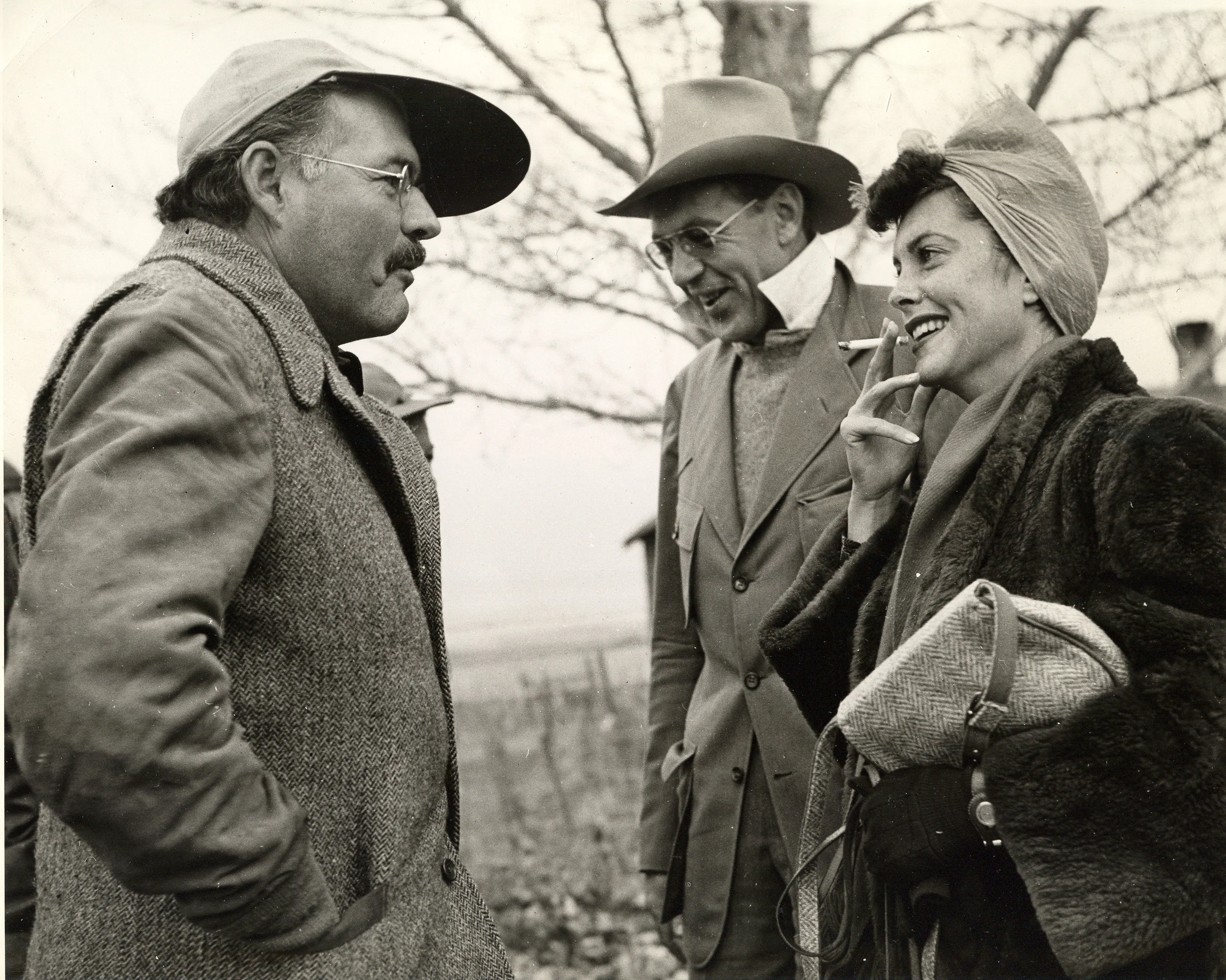 Ernest Hemingway, my mother Rocky, and father.