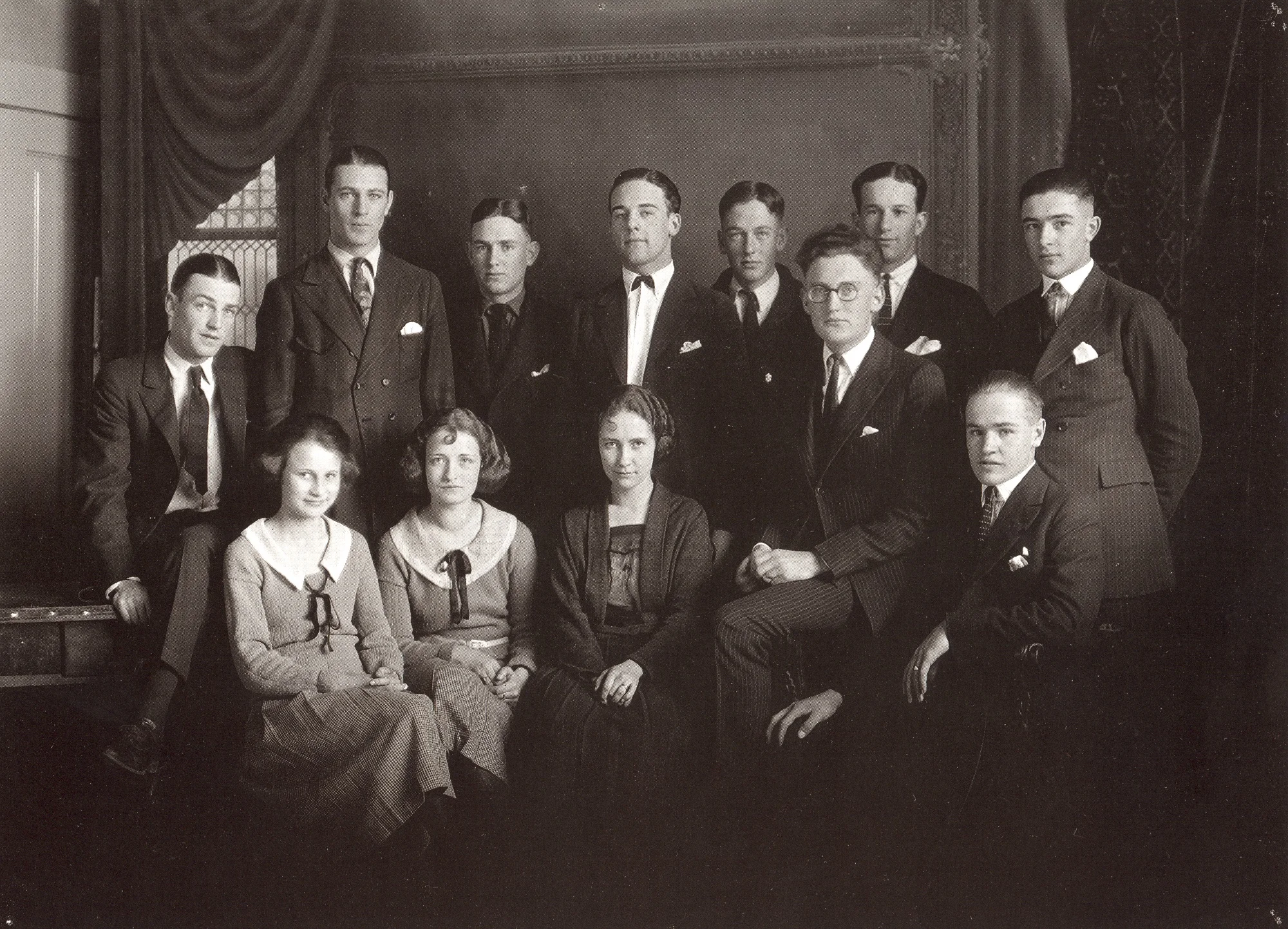 Can you guess which young man is Gary? (He was still called Frank James Cooper at the time this photo was taken.)