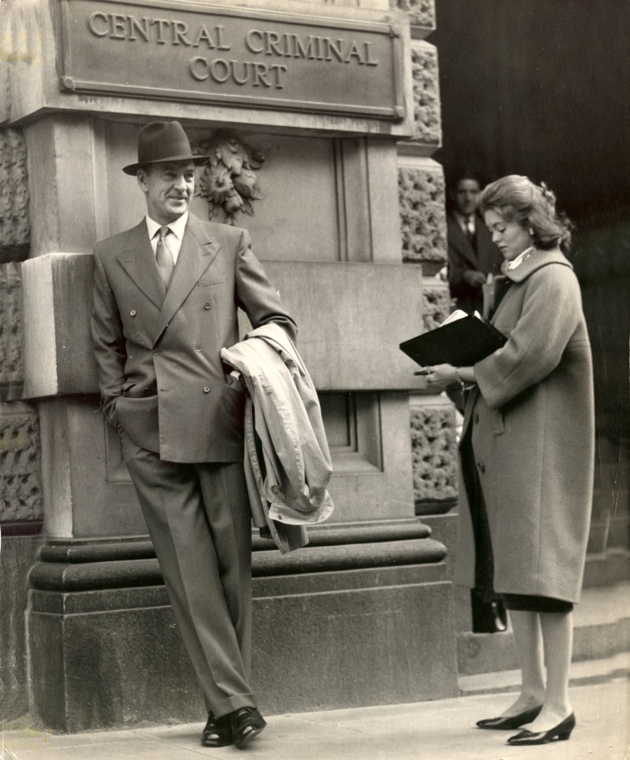 Sketching my father while he was waiting for his next shot while filming his last movie in London, The Naked Edge.