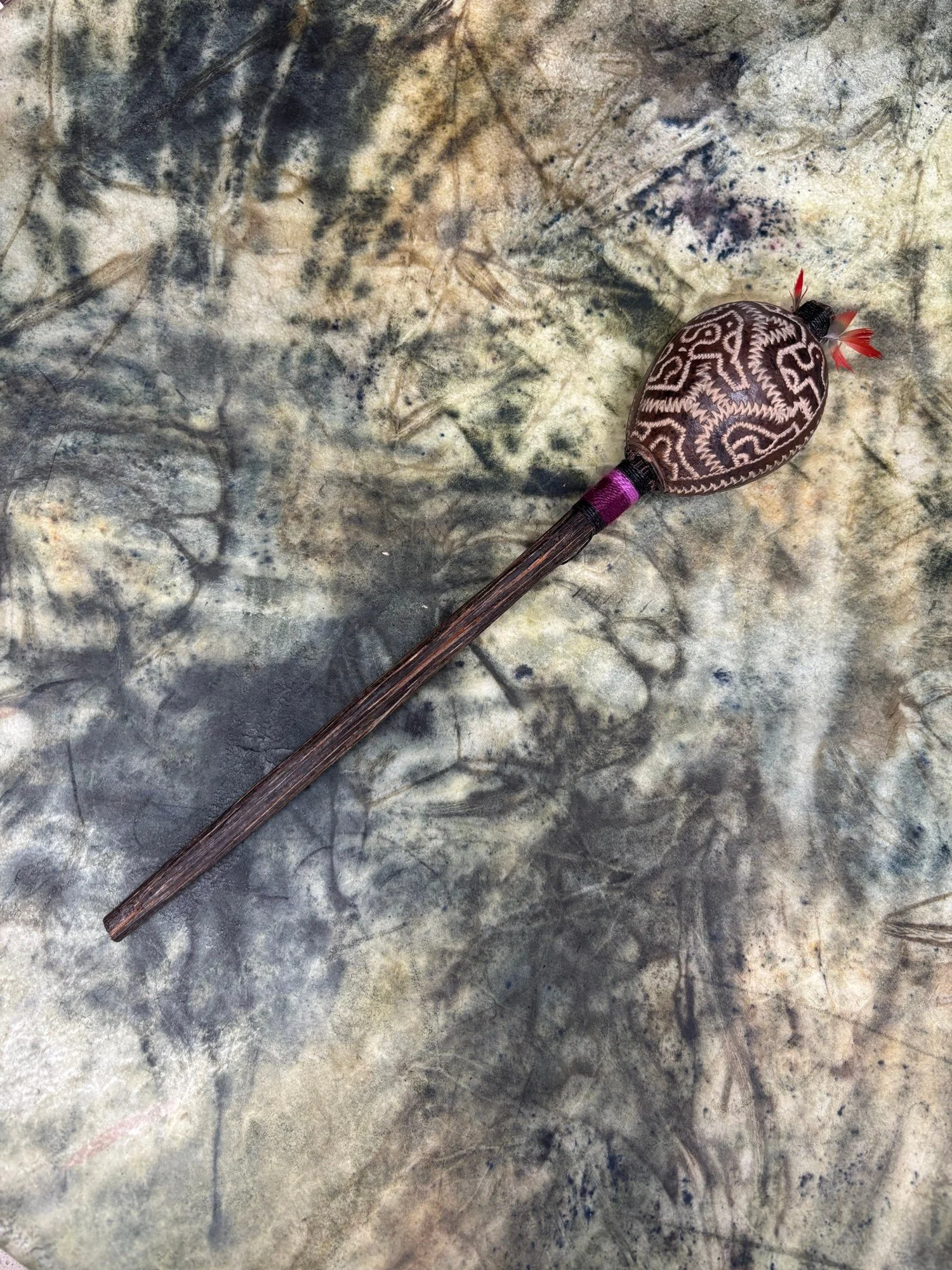 Shipibo Rattle Shaker – Purple String II