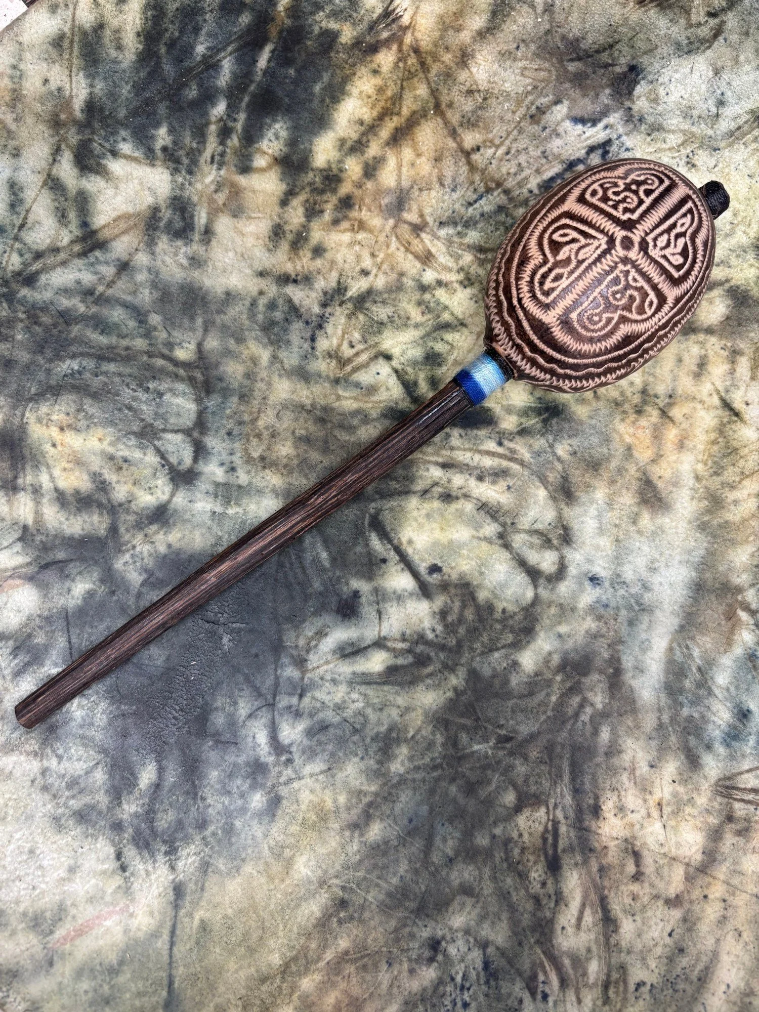 Shipibo Rattle Shaker – Blue String