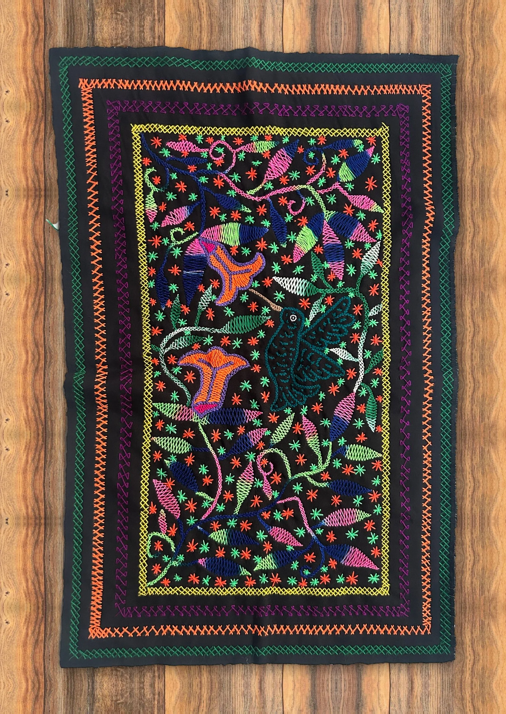 Neon Hummingbird Garden