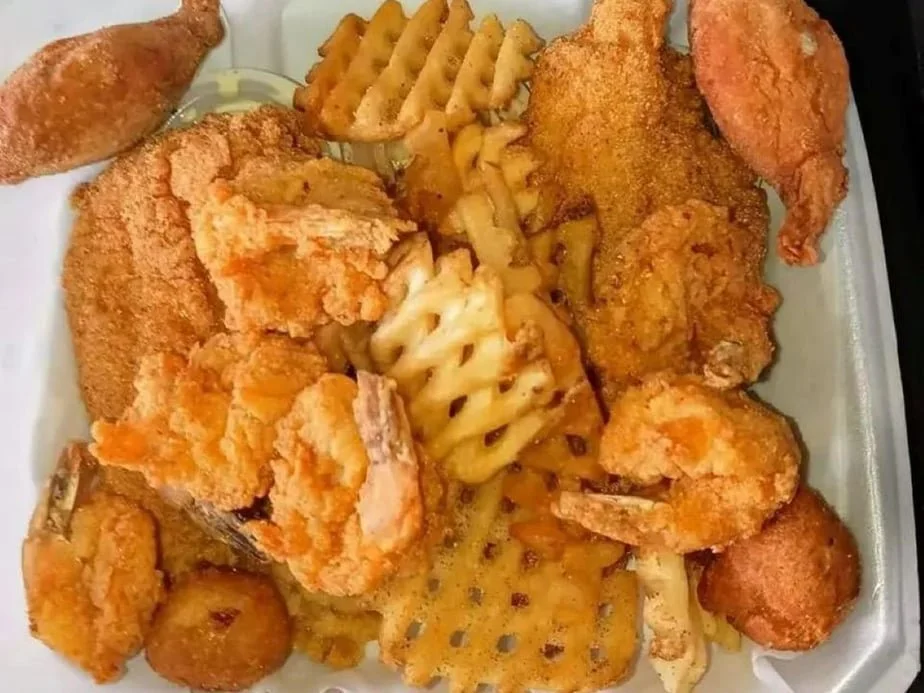 Louisiana Style Cajun Fried Fish & Shrimps