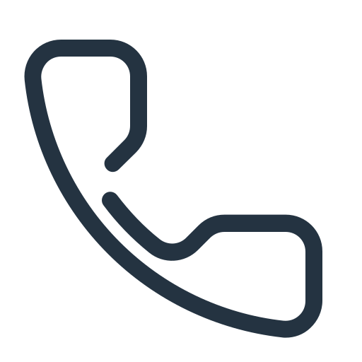 Line drawing of a telephone handset outline.