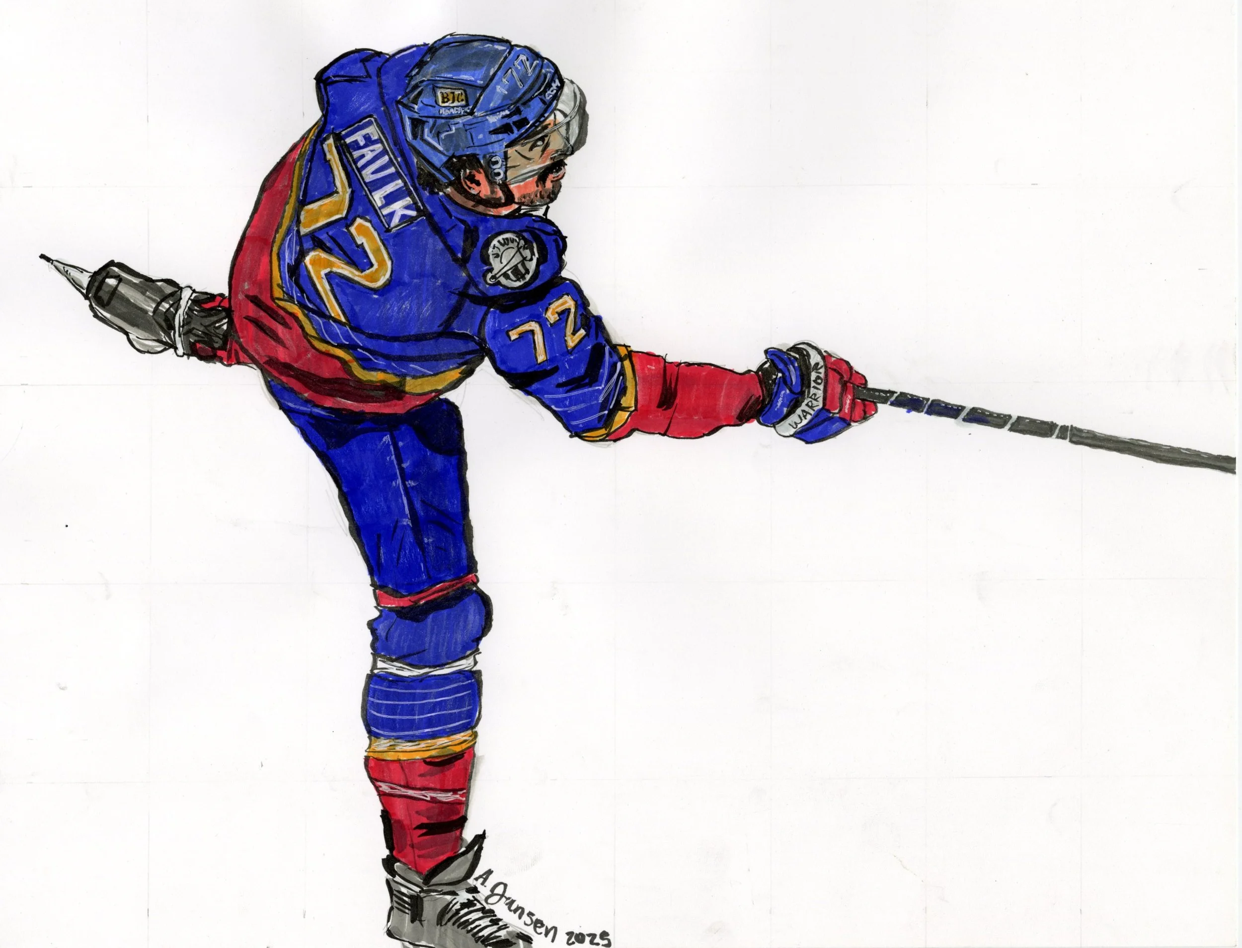 Faulk, 8x11", Ink & Illustration Marker