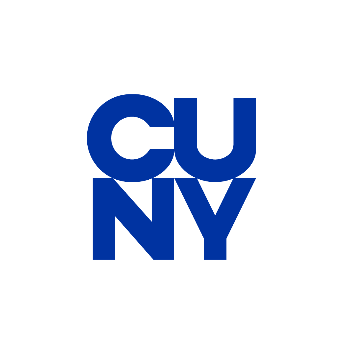 City University of New York CUNY logo in blue