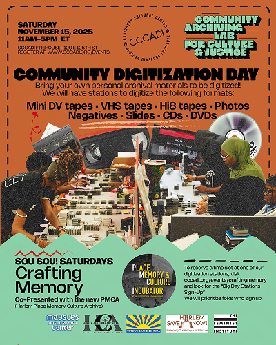 A "Dig Day" Instagram post that depicts a collage of community digitizing artifacts and people