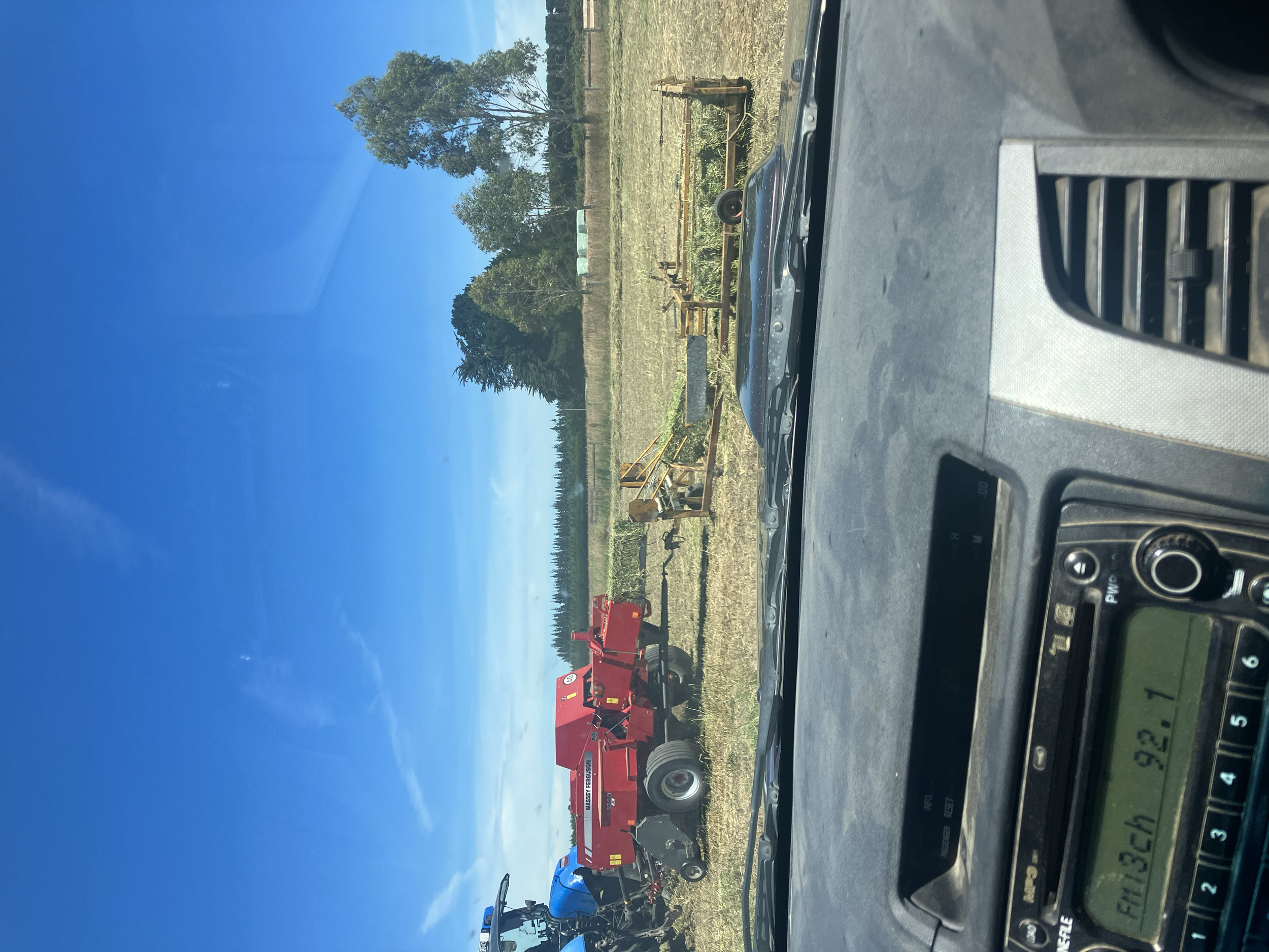 conventional baling Lucerne with 1840 & bale accumulator 