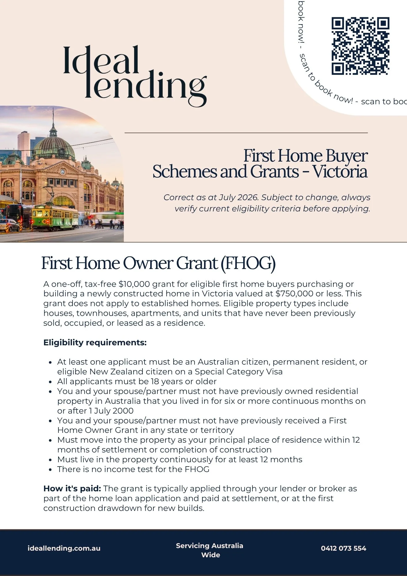 Victorian First Home Buyers Fact Sheet