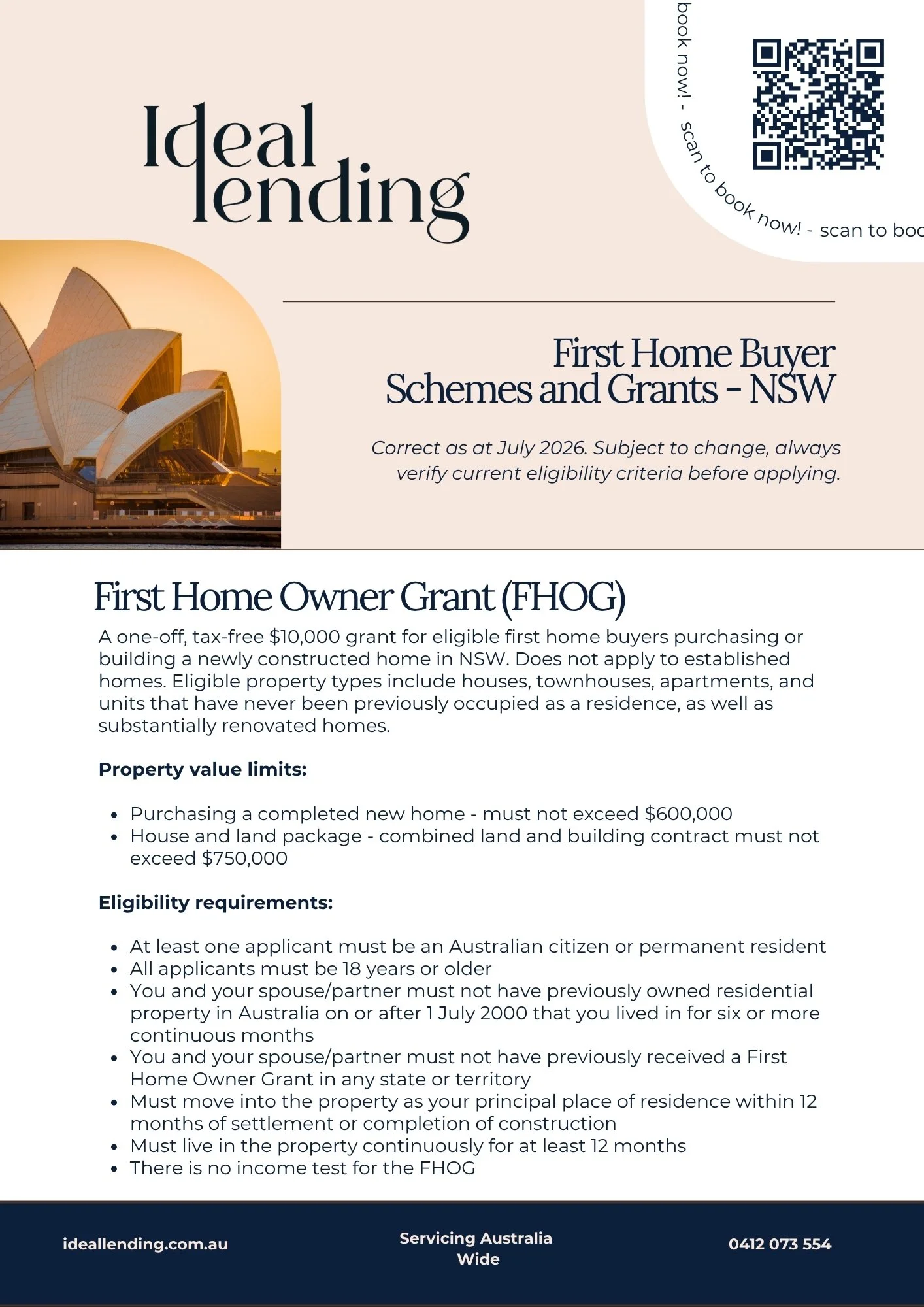NSW First Home Buyers Fact Sheet