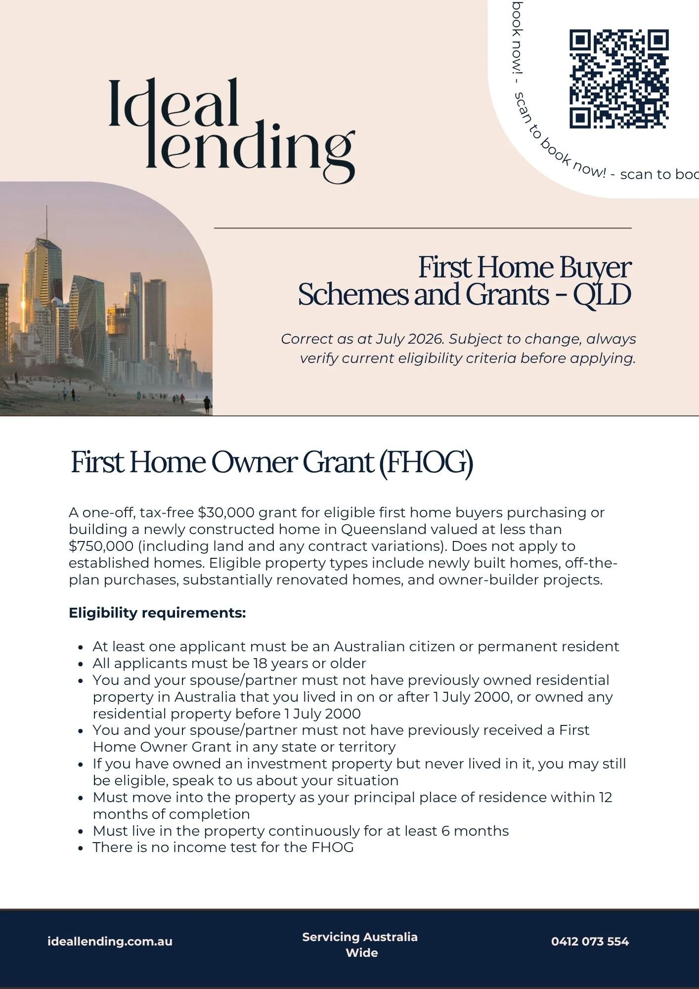 QLD First Home Buyers Fact Sheet
